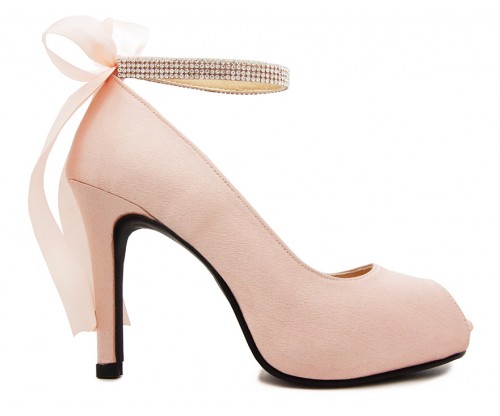 Nude pink sale wedding shoes